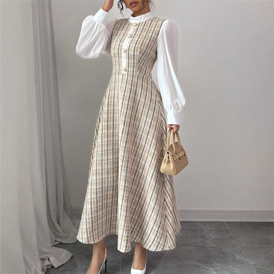 Women's Winter Classic Style Slim Fit Fashion Waist Dresses