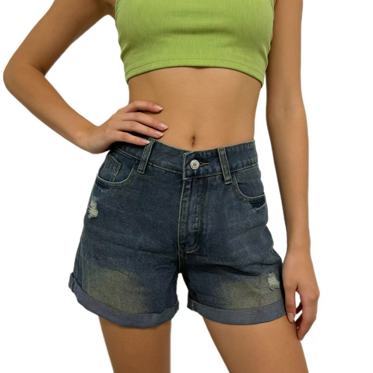 Women's Leg Denim Hot Summer High Waist Loose Slimming Women's Jeans