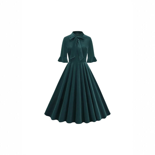 Clothes Dress Sleeve Bow Elegant Retro Shorts