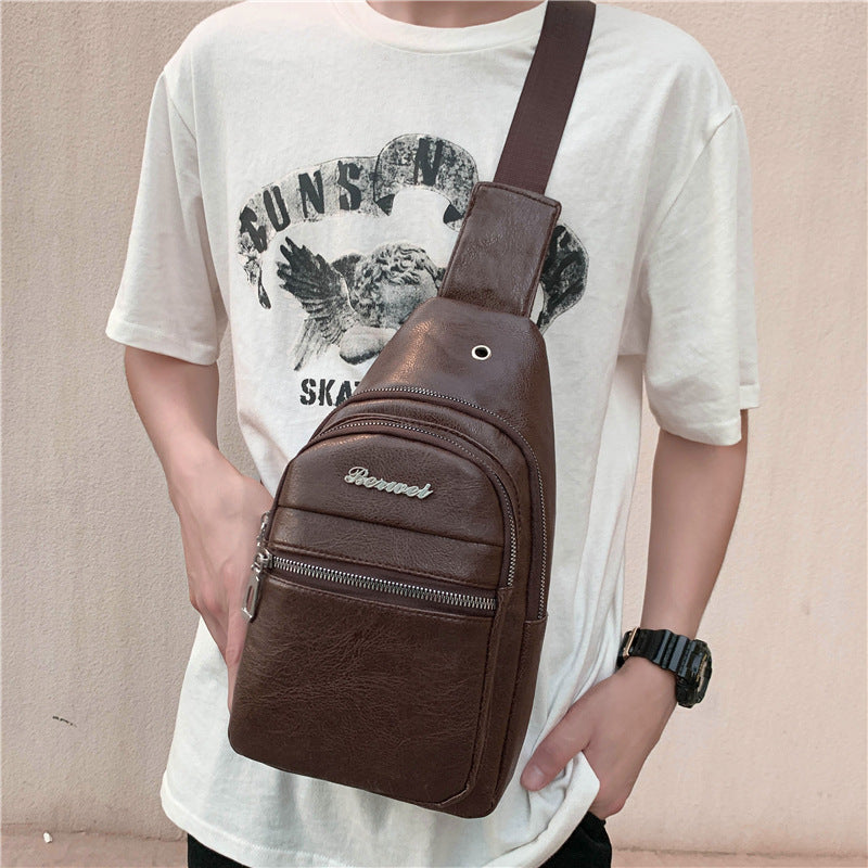 Men's Beautiful Simple Trendy Large Capacity Shoulder Bags