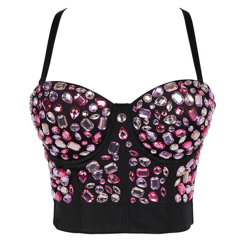 Style Diamond Corset Female Outerwear Camisole Shaping Fishbone Party Tops