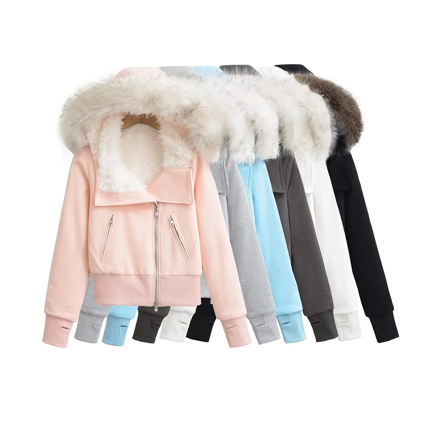 Women's Hot High Sense Big Fur Collar Sweaters