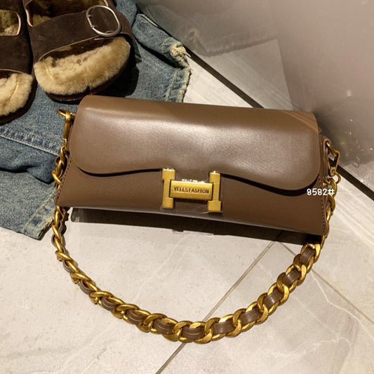 Women's Retro Chain Underarm High Sense Commute Armpit Bags