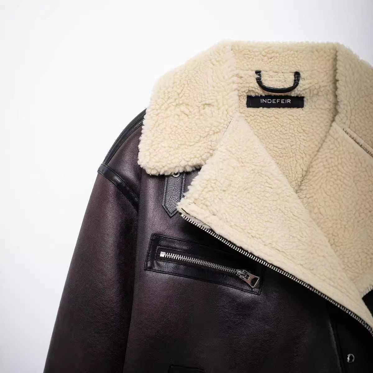 Women's Autumn Casual Faux Leather Zipper For Coats