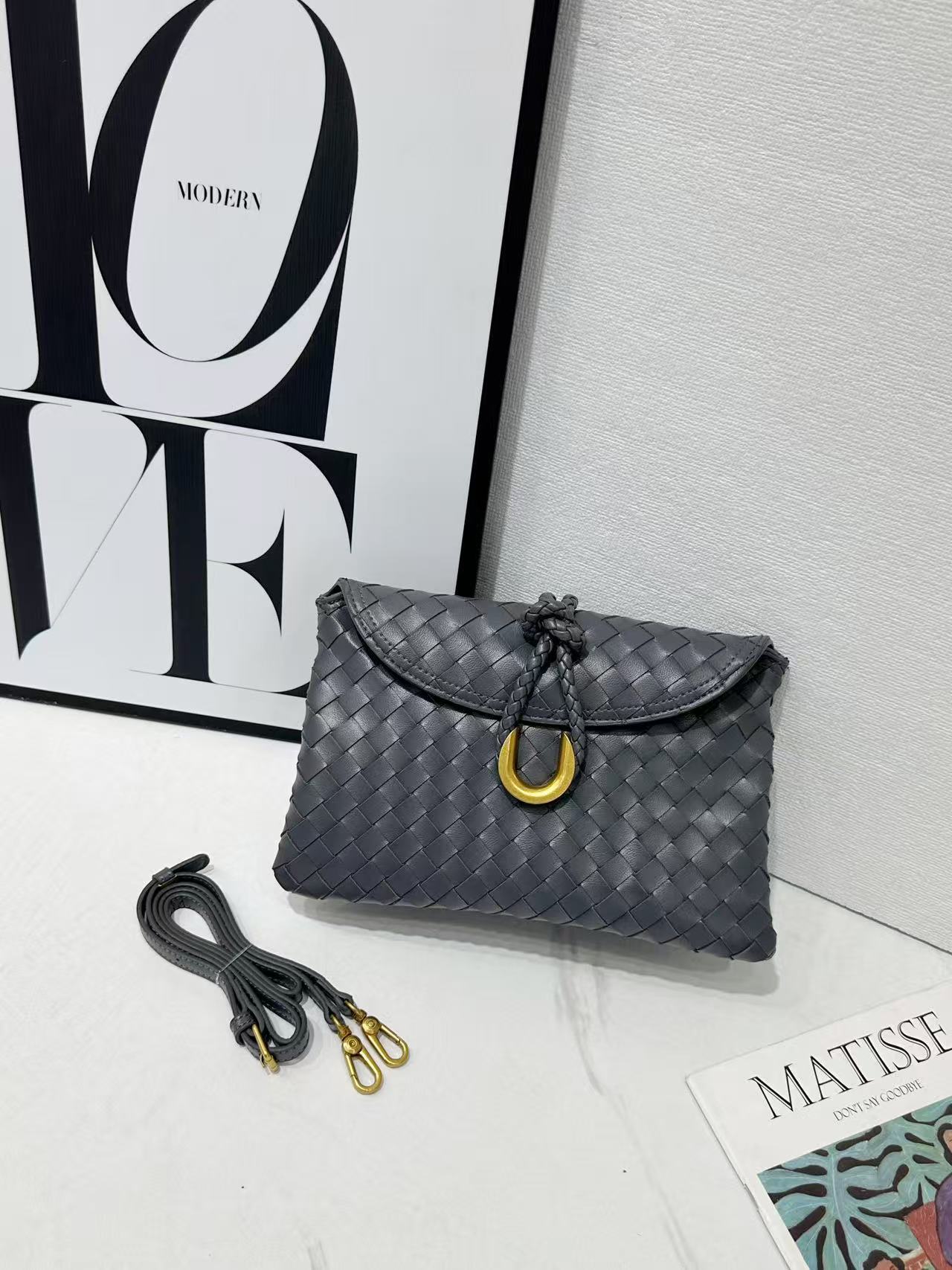 Casual Beautiful Classic Woven Dinner Envelope Small Square Bags