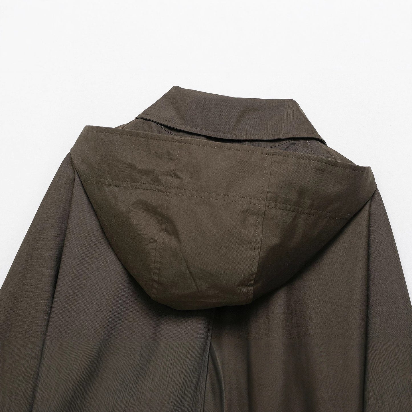 Autumn Waterproof Lapel Hooded Loose Trench Coats