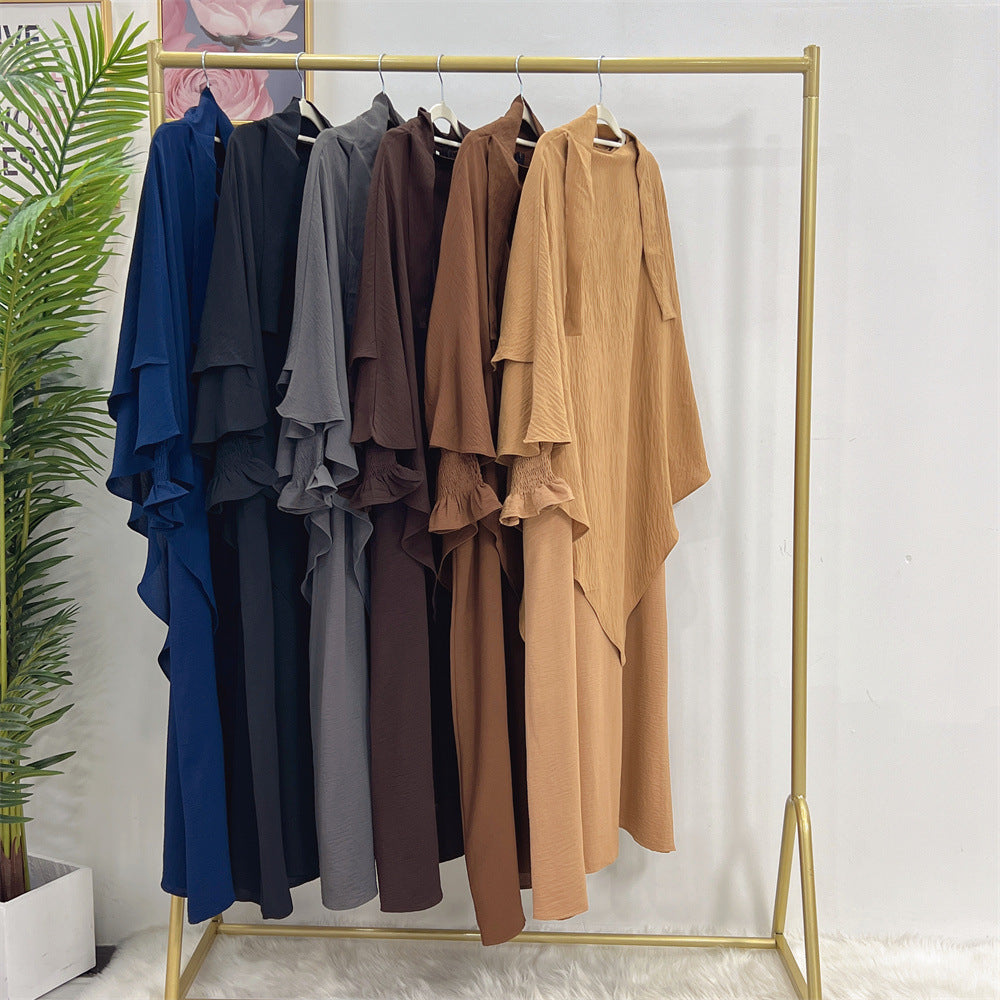 Turkey Solid Color Dress With Headscarf Dresses
