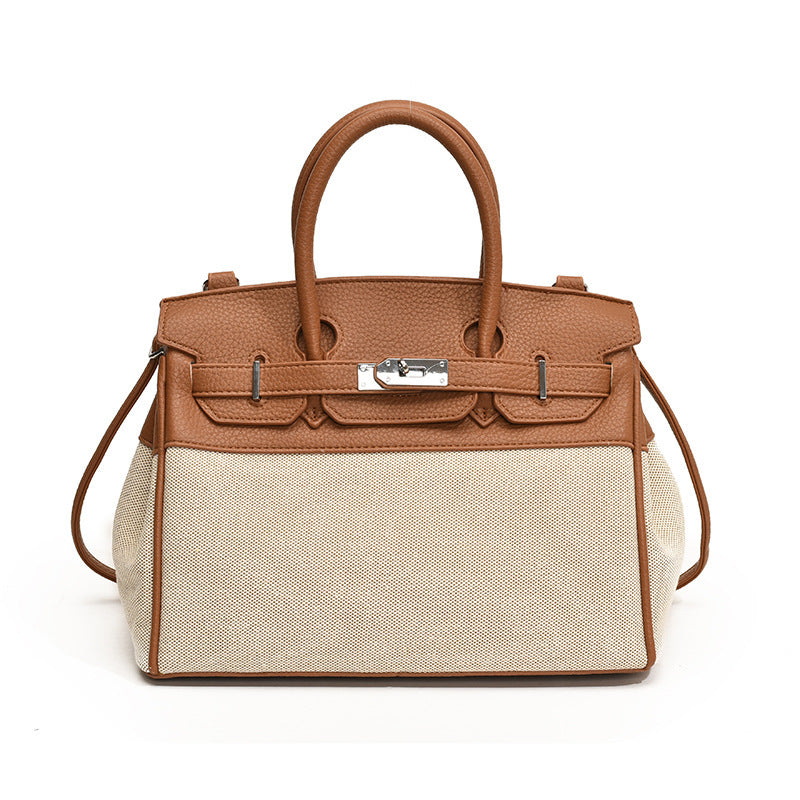 Women's Fashionable High-grade Platinum Kelly Summer Niche Tote Bags