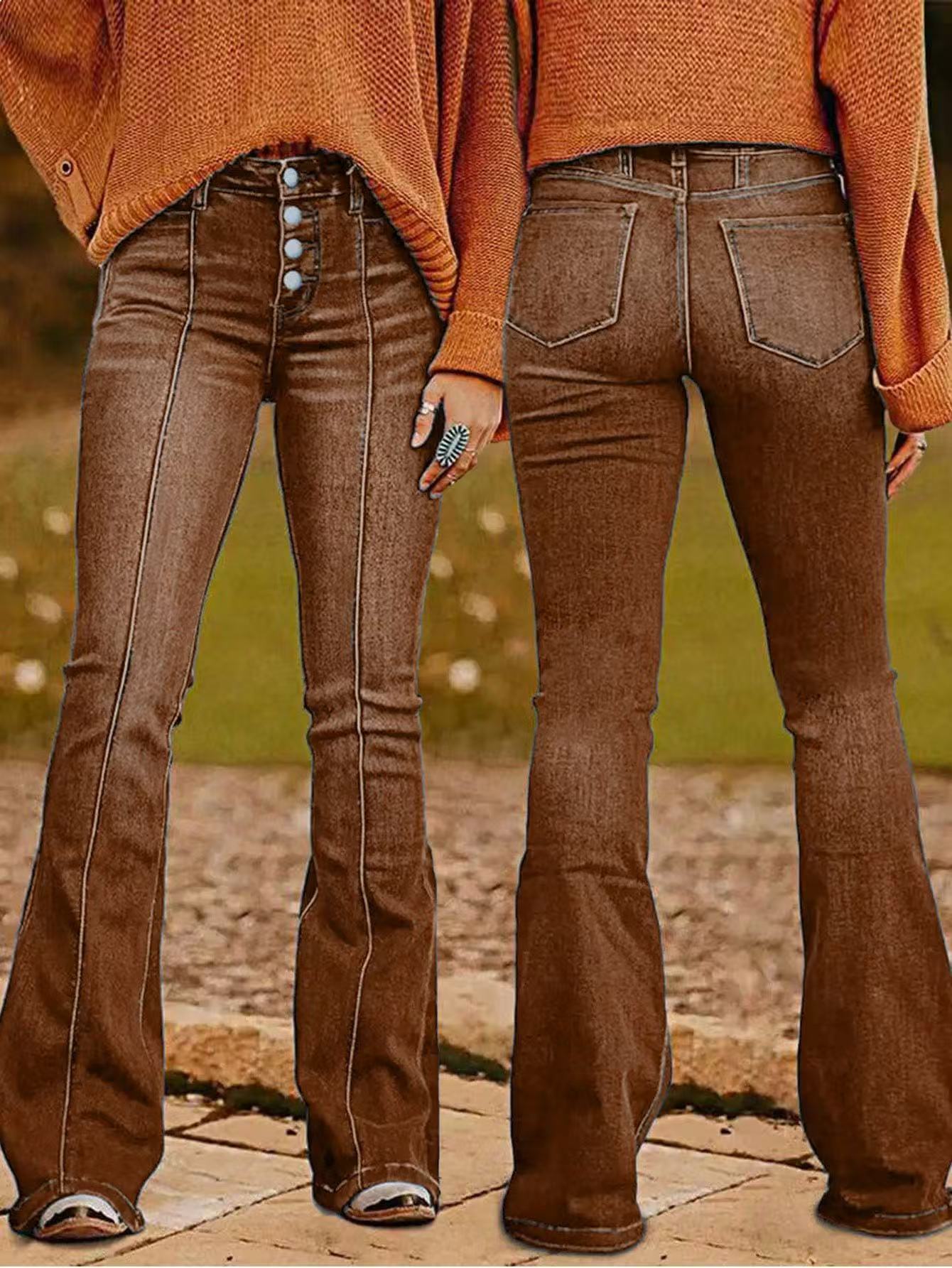 Women's Fashion Trendy Elastic Slim Fit Slimming Women's Jeans