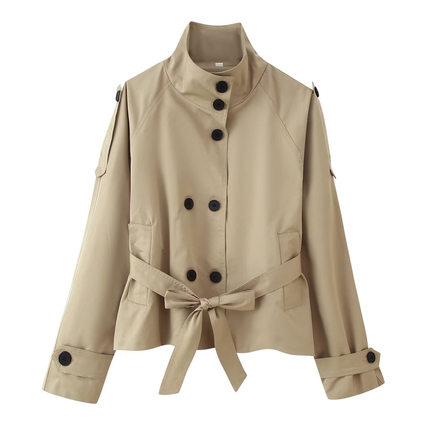 Women's Beautiful Fashion Casual Double-breasted Trench Coats
