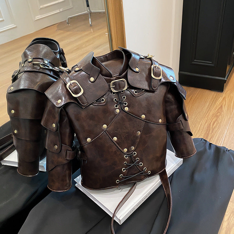 Creative Retro Armor Punk Neutral Street Handbags