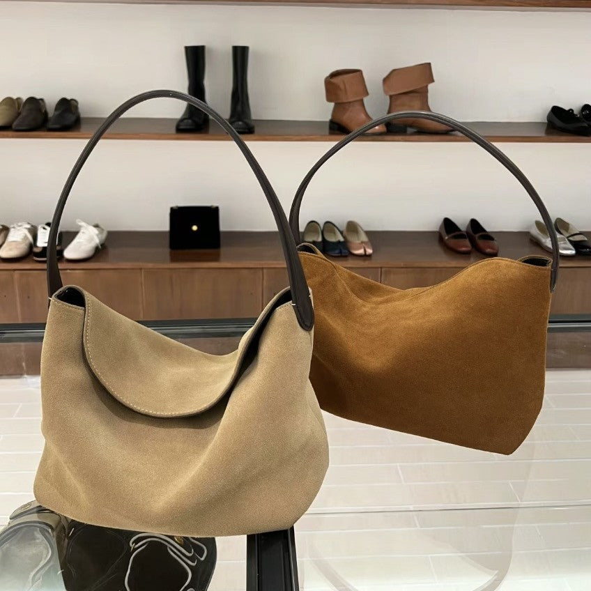 Women's Style Vintage Suede Surface Minority Underarm Armpit Bags