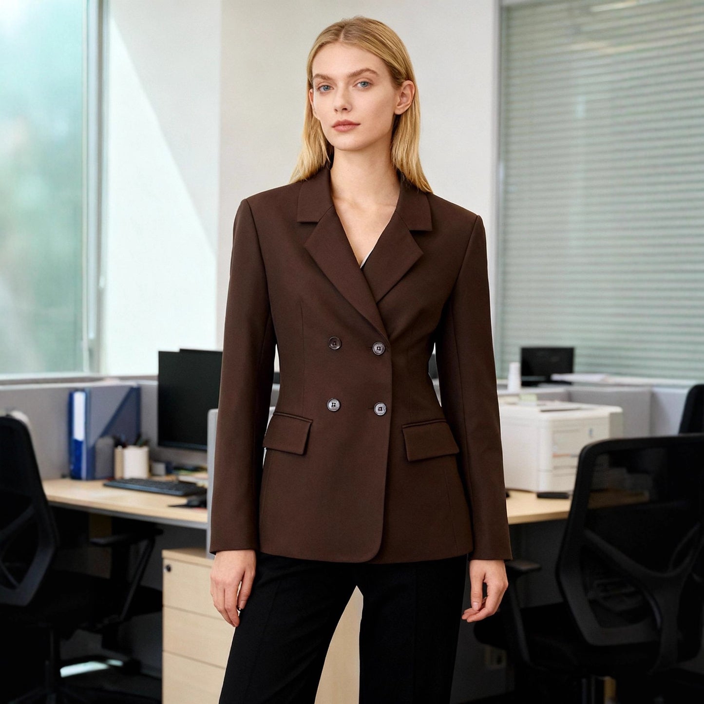 Women's Commuter For Temperament Slim Fit Business Small Suit