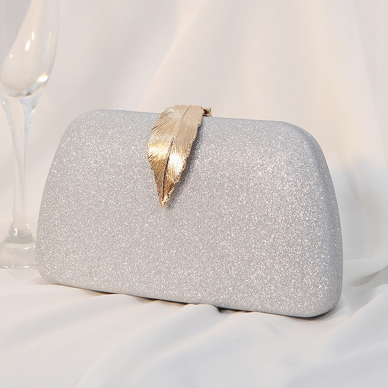 Dinner Metal Leaf Box Banquet Dress Evening Bags