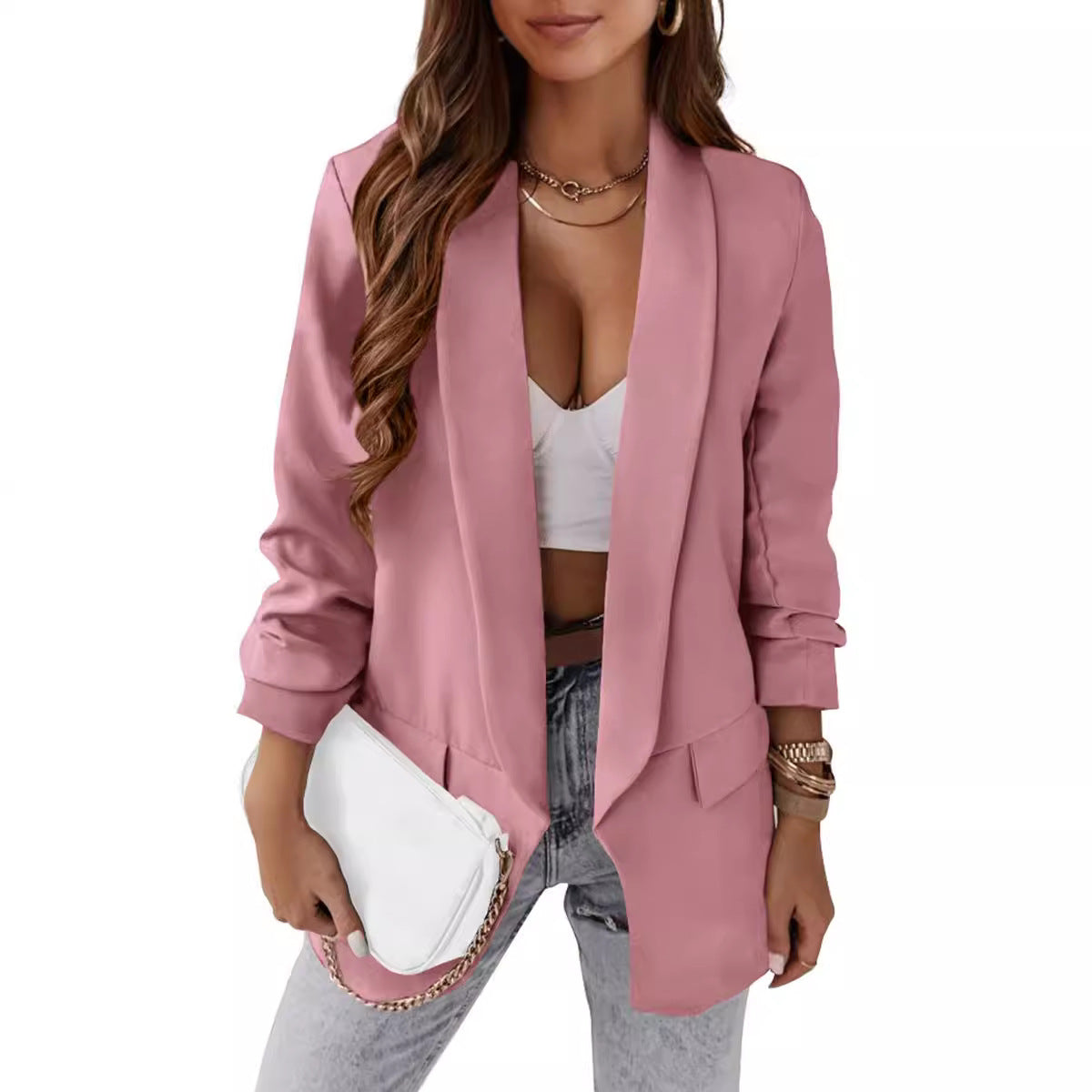 Women's Autumn Temperament Professional Slim Fit Jackets