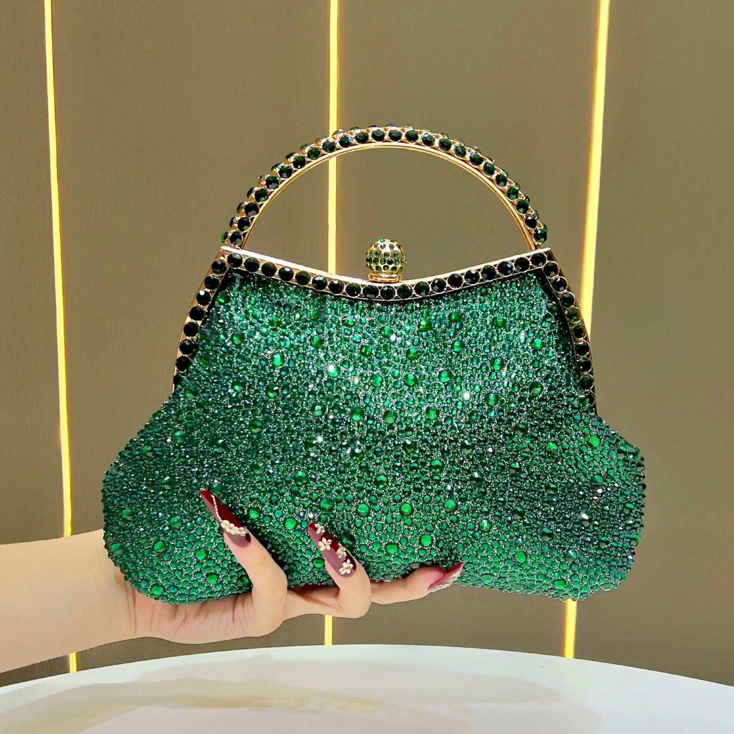 Slouchy Innovative Shiny Water Bridesmaid Clutch Evening Bags