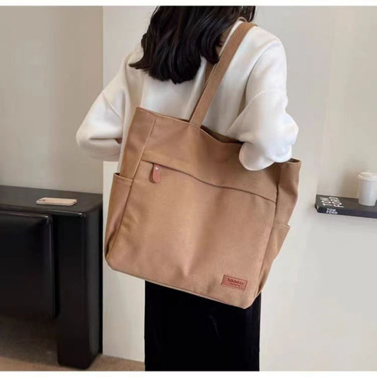 Canvas Large Capacity Class Simplicity One Shoulder Bags