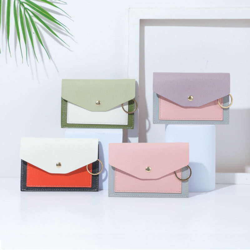 Contrast Color Multiple Slots Company Gift Card Holder