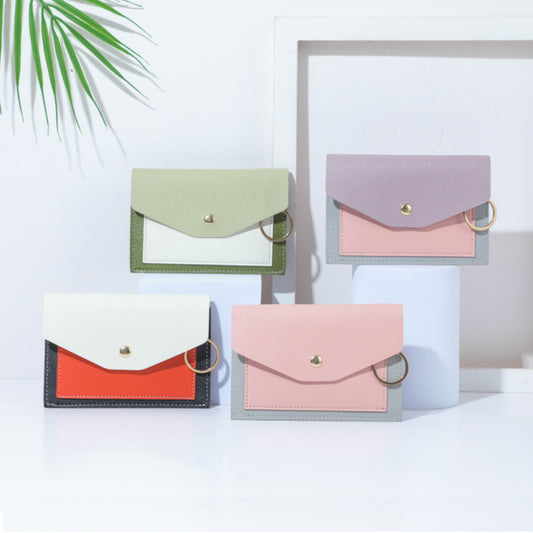 Contrast Color Multiple Slots Company Gift Card Holder