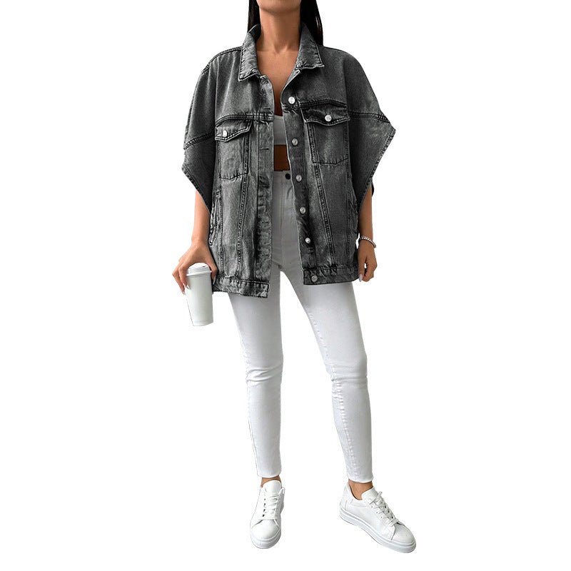 Women's Large Fashion Denim Sleeve Small Jackets