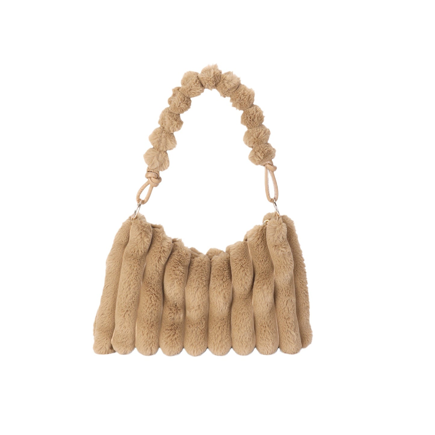 Women's Plush Fashion Simple Korean Style Temperament Tote Bags