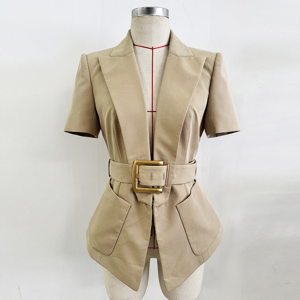 Trendy Attractive Fashion Sleeve Belt Casual Coats
