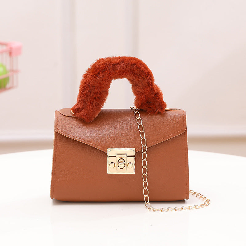 Wrist Korean Style Solid Color Plain Weave Handbags
