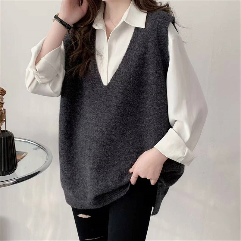 Women's Dress Idle Style Knitted For Simple Women's Vest