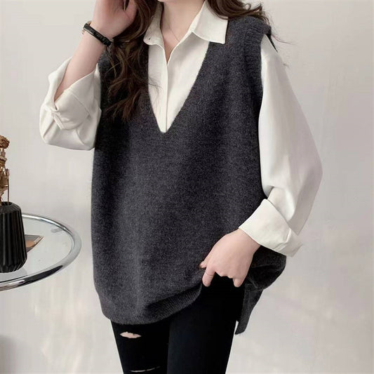 Women's Dress Idle Style Knitted For Simple Women's Vest