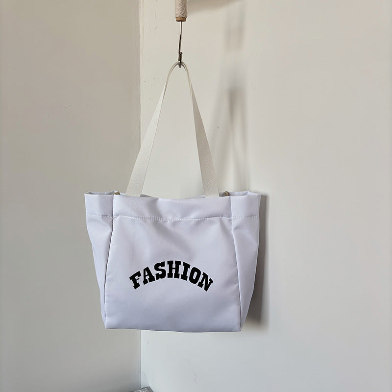 Women's Large Capacity Letter Printing Portable Single Bags