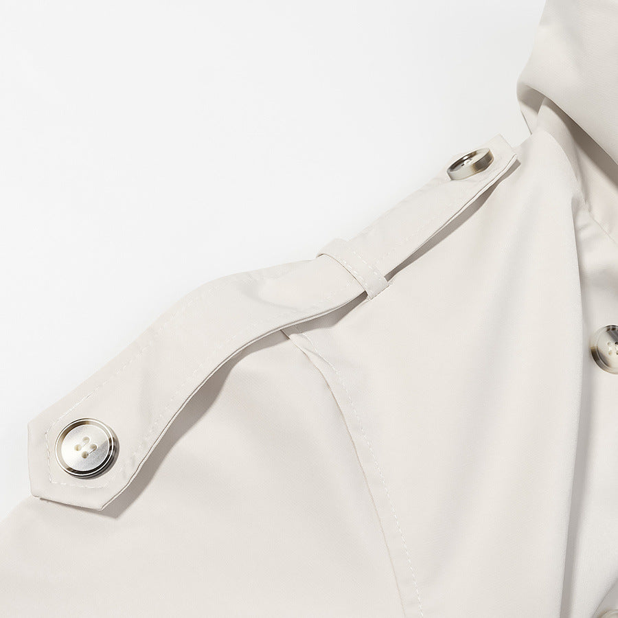 Women's Autumn Stand Collar Double Breasted Long Coats