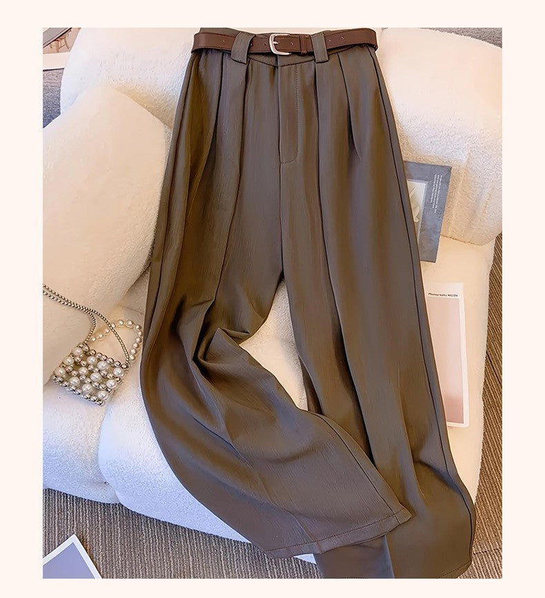 High Waist Wide Leg Casual Mopping Floor Pants