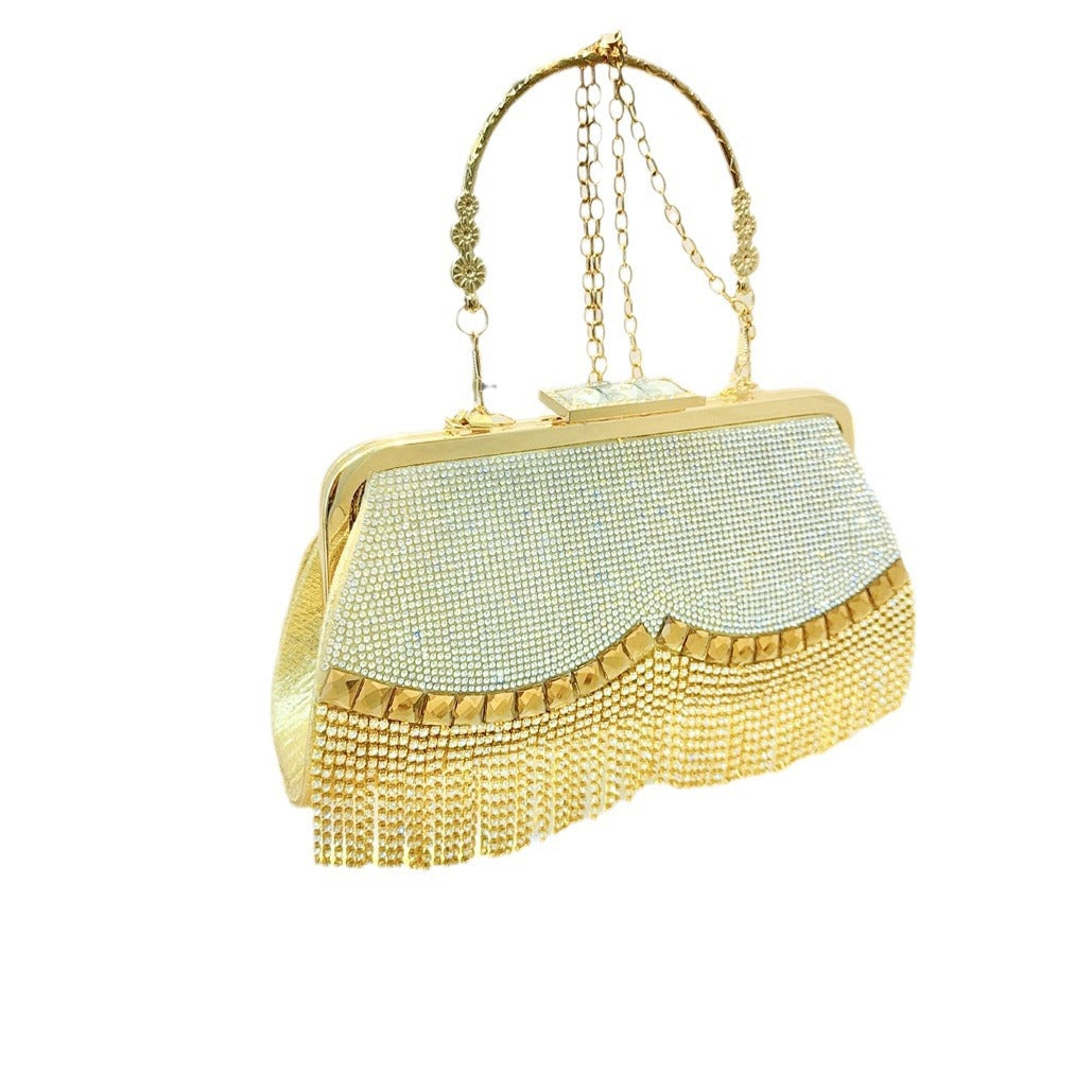 Tassel Rhinestone Dress Banquet Hand Diamond Bags