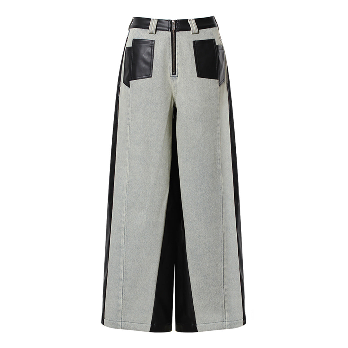 Women's Spring Loose Street Retro Washed Stitching Jeans
