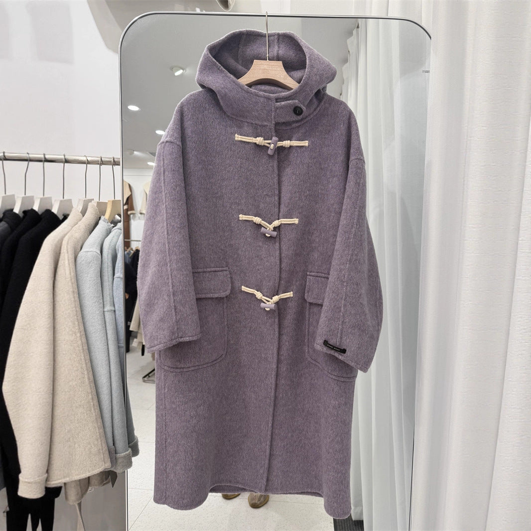 Wool Overcoat Female College Style Thick Coats