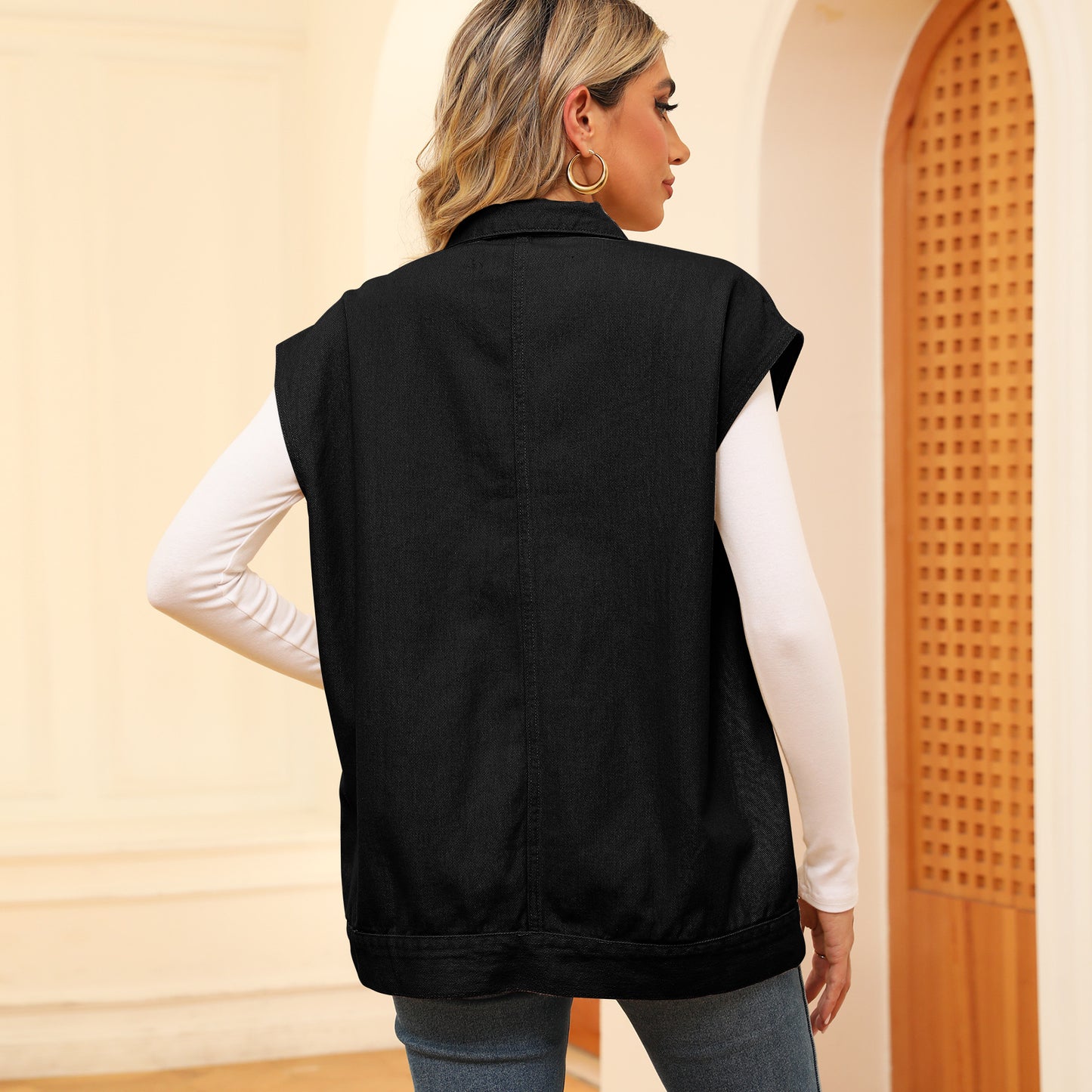 Women's Summer Denim Waistcoat Fashion Sleeveless For Vests