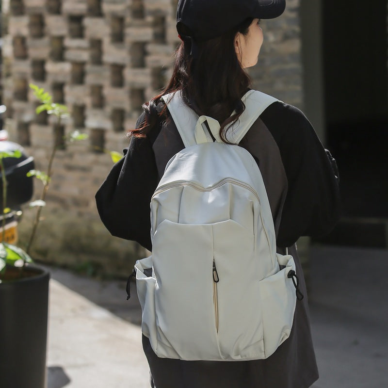 Women's & Men's & College Trendy Cool Simple Large Middle School Students' Schoolbags