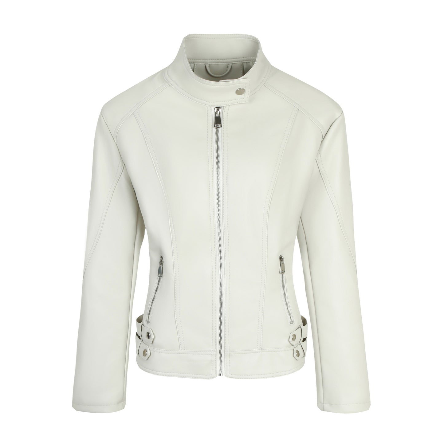 Fit Casual Versatile Long Sleeves Stand Collar Jackets