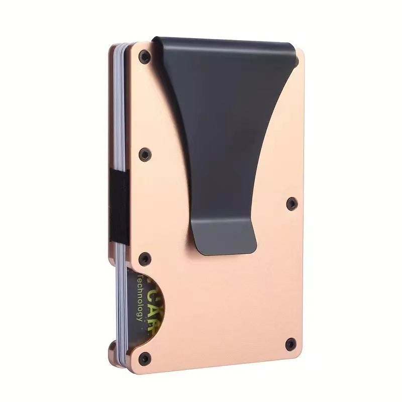 Elegant Credit Box Aluminum Alloy Metal Card Holder