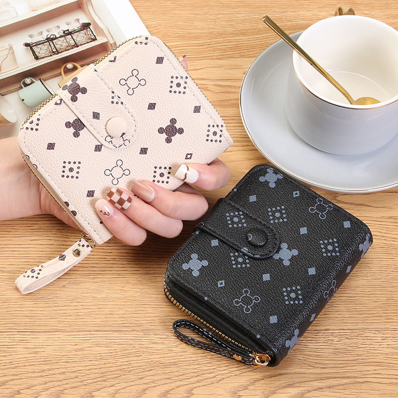 Women's Short Zipper Graceful Expanding Clutch Fashion Ladies Wallets