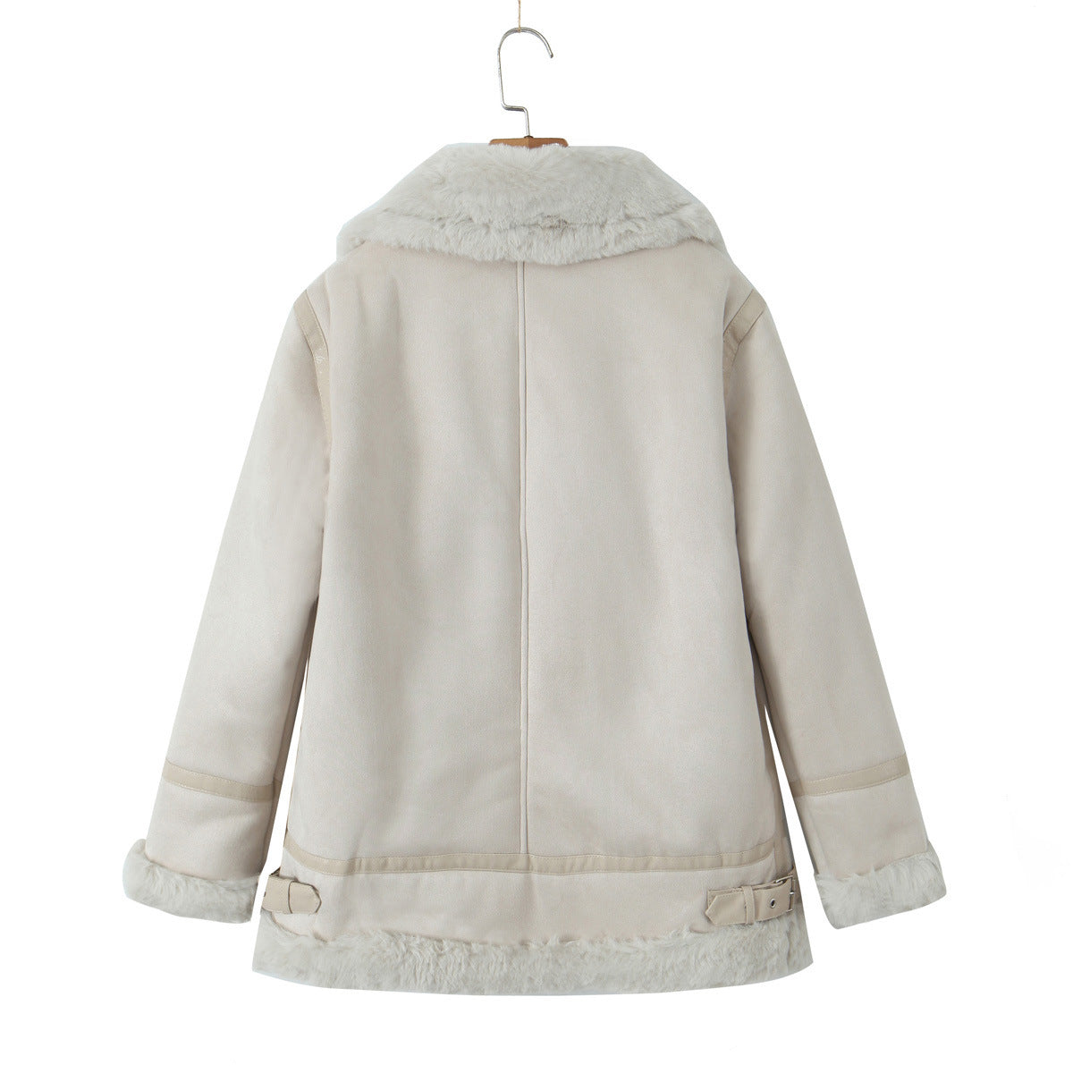 Women's Korean Style Casual Simple Thick Lambskin Coats
