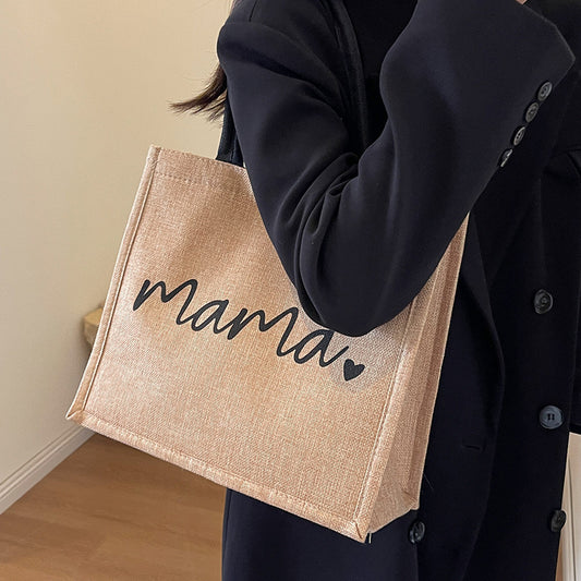 Linen Large Capacity Advanced Mummy Storage Tote Bags