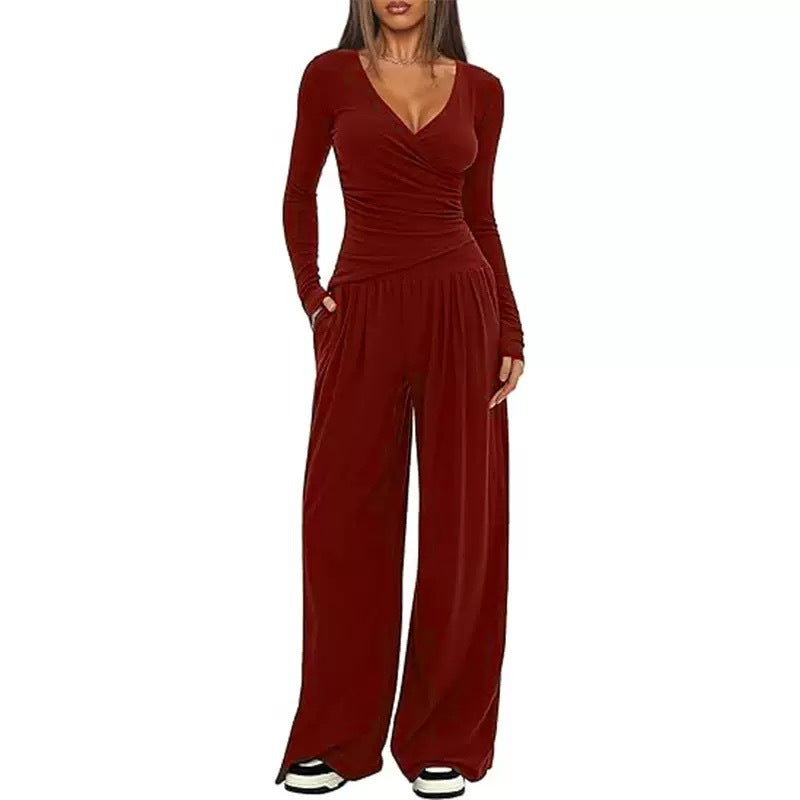 Elegant Versatile Women's Long Sleeve Sportswear Fashion Casual Suit