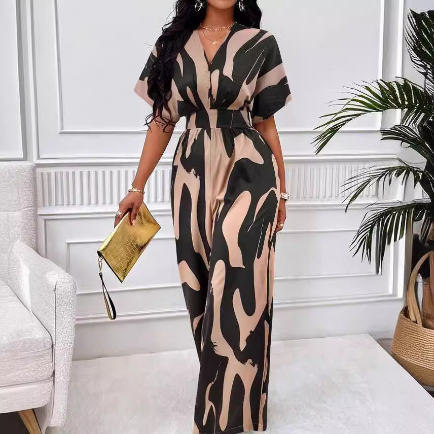 Durable Elegant Women's Sleeve Printed Fashion Women's Jumpsuit/clothing