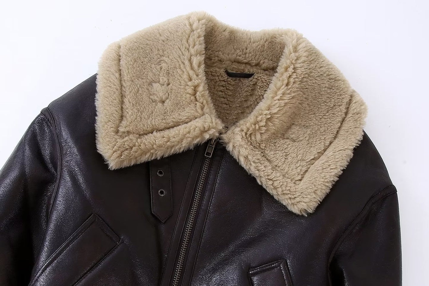 Women's Casual Faux Leather Versatile Double-sided Jackets