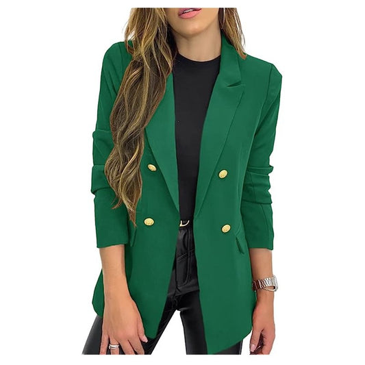 Women's Small Solid Color Casual Long Sleeves Jackets