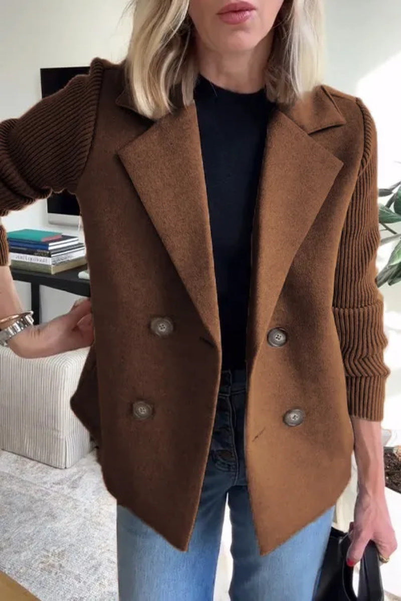 Popular Women's Spring Collar Casual Woolen Tops