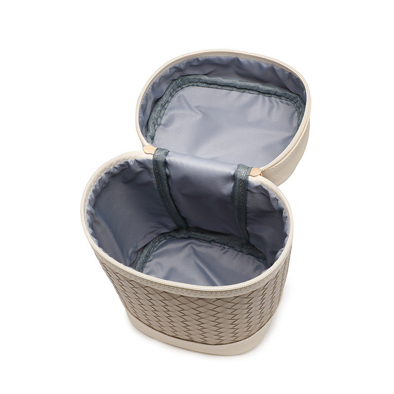 Portable Cosmetics Storage Plaid Waterproof Toiletry Cosmetic Bags