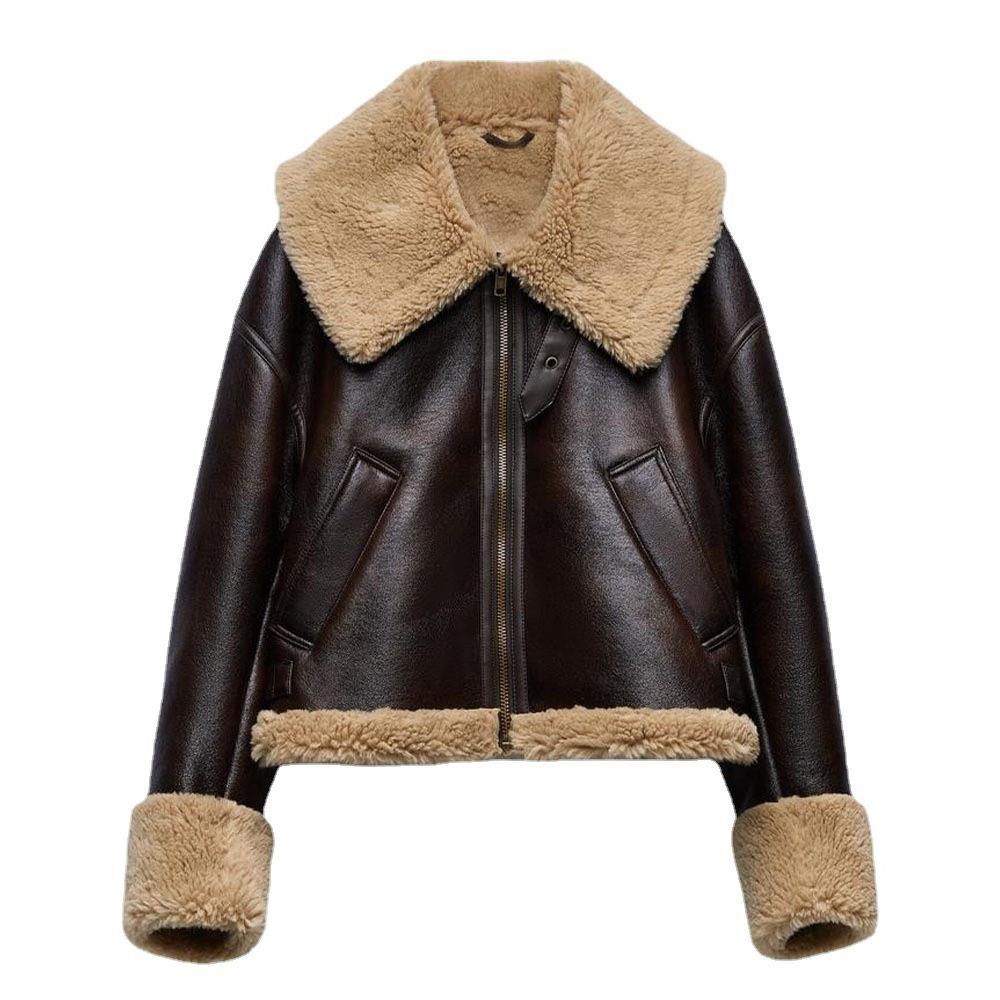 Women's New Winter Artificial Fur Effect Coats
