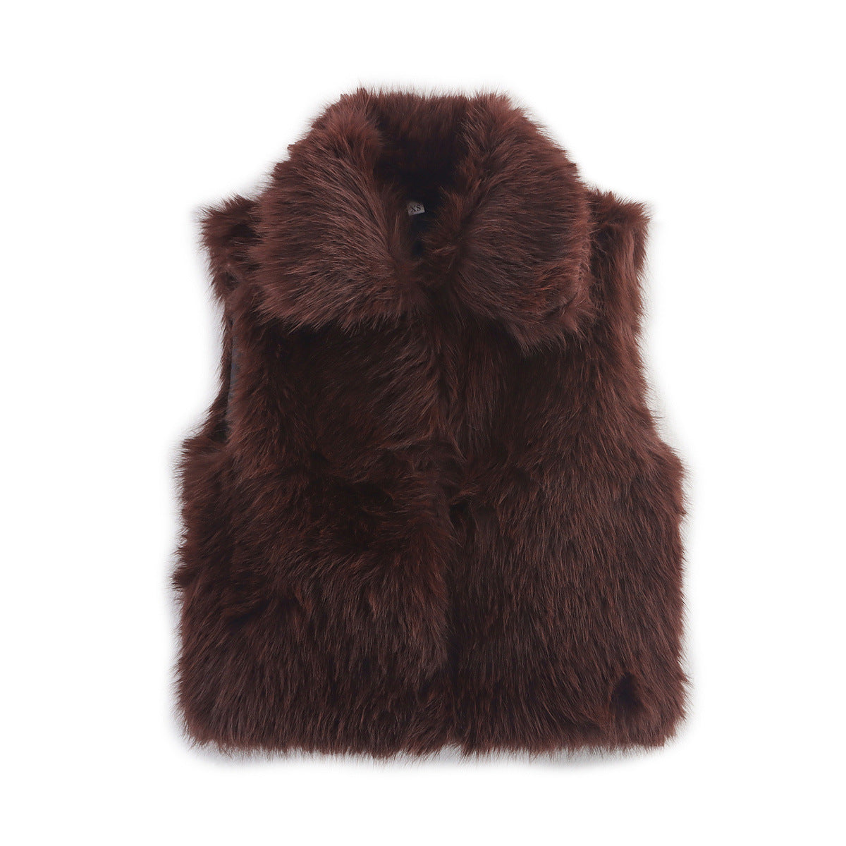 Women's Graceful Street Fashion Leather Fur Vests